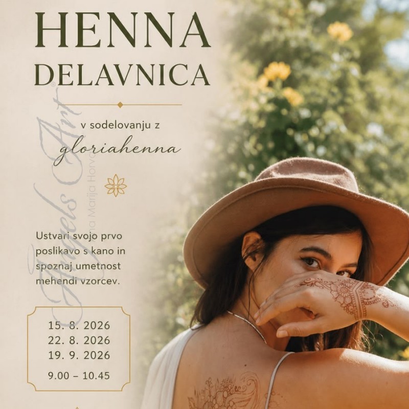 henna delavnica,glorija katarina, angelsart